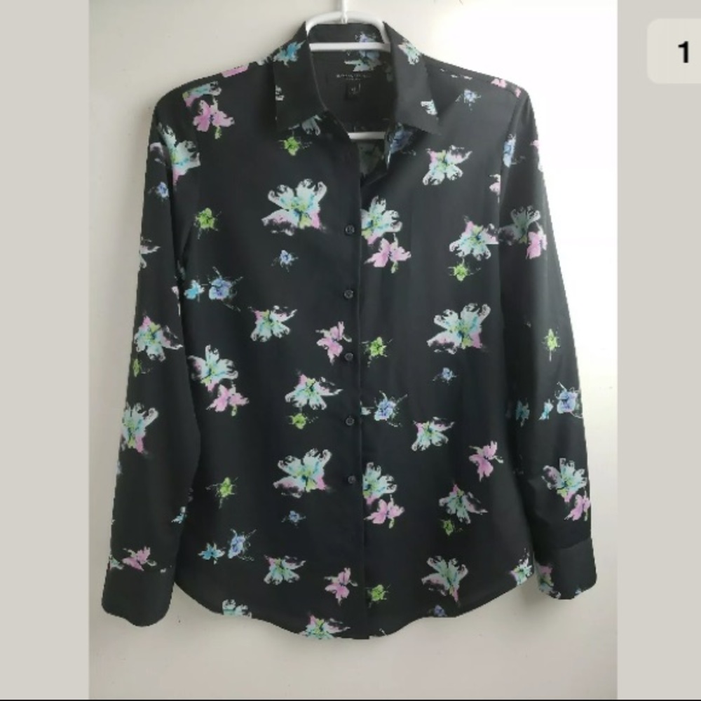 Banana Republic Womens Dillon Floral Shirt Top XS